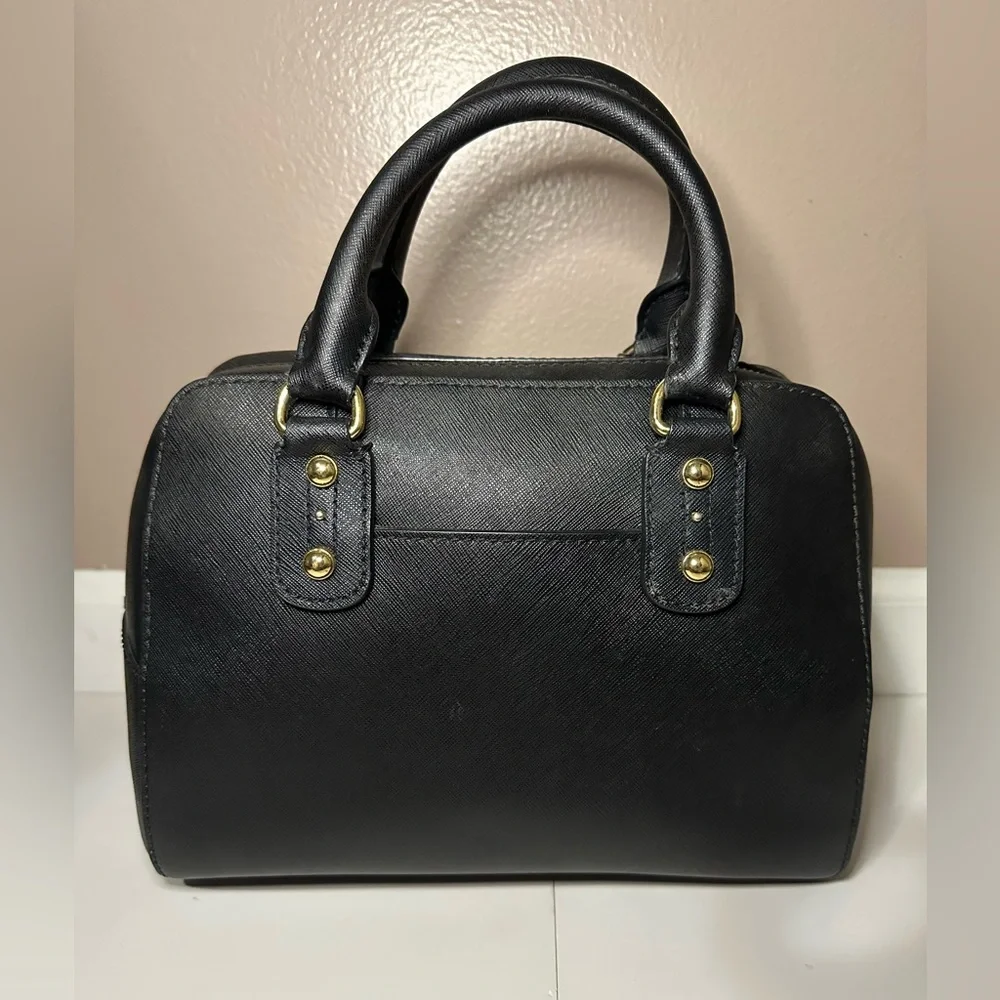 Michael Kors EUC Black Saffiano Leather Jet Set Convertible Satchel